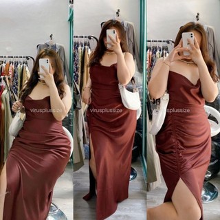 [virusplussize]Đầm đi tiệc BHLDN Thun nhún bigsize