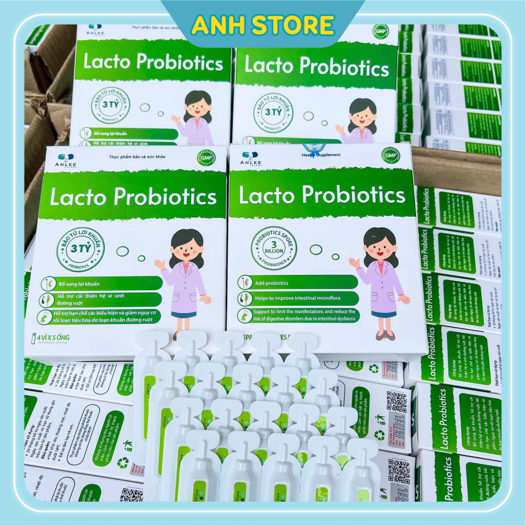 Men Vi Sinh Lacto Probiotics Giúp cải thiện táo bón, ăn ngon, ngủ tốt..