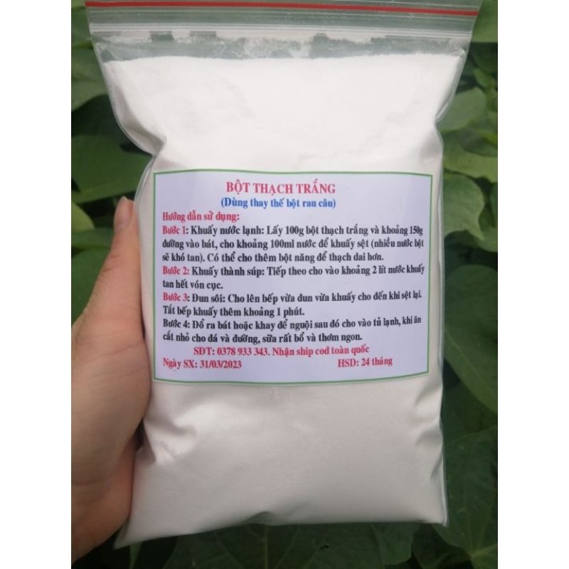 Bột thạch trắng (dùng thay thế bột rau câu) 500g