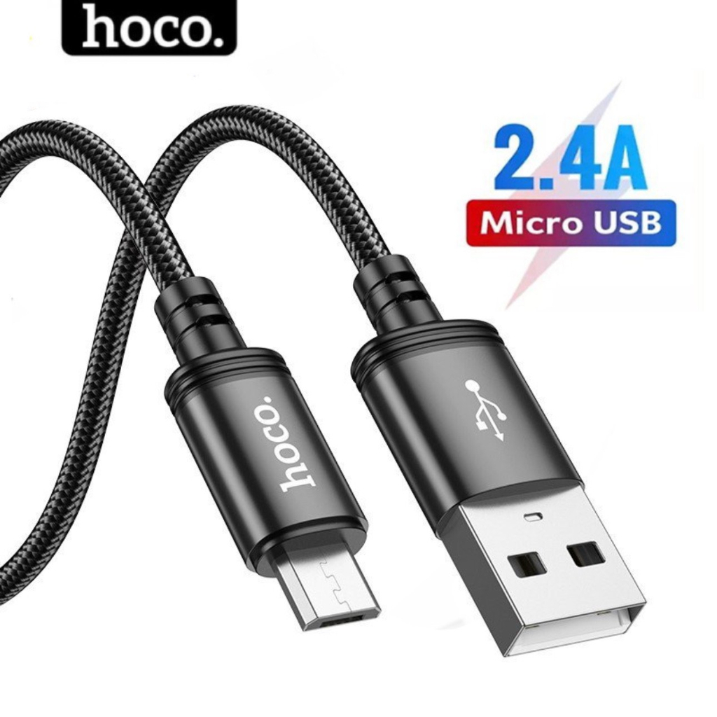 Dây sạc nhanh Micro usb HOCO Cáp bọc dù dùng cho samsung xiaomi loa đài ...vv