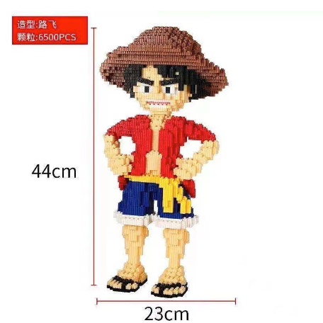 Xếp hình le go one piece zoro luffy chopper đồ chơi xếp hình nano 3d cho bé chuẩn mẫu