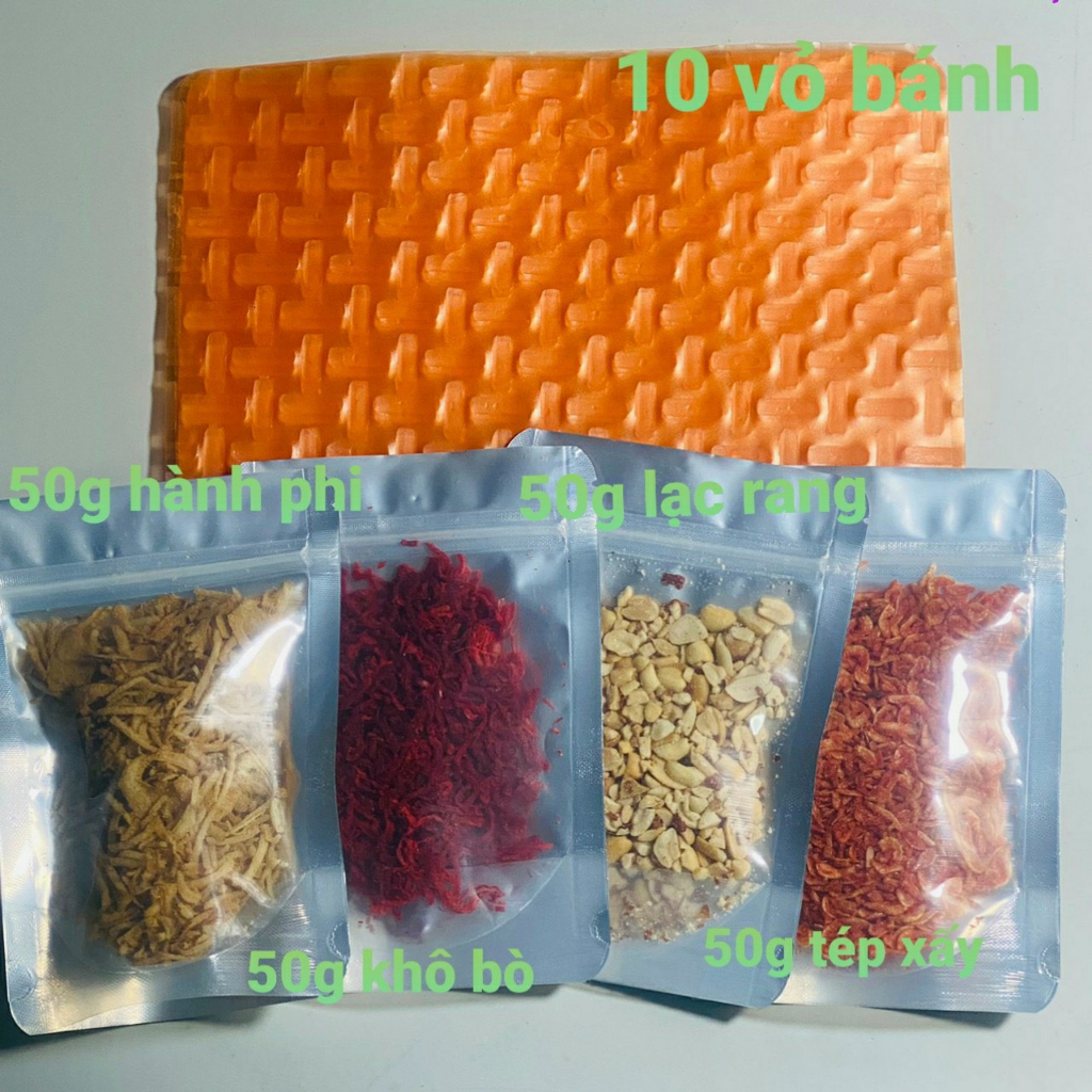 Bánh Tráng Đỏ Cuốn Bơ, Séc 10 Chiếc