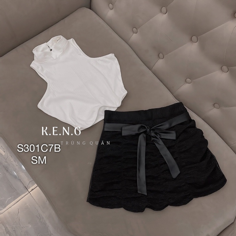 ❤️Set yếm + quần váy nơ cao cấp