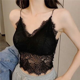 Áo bra ren hoa lá dáng lửng sexy 9936