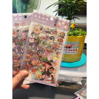 Combo 6 sticker trang trí sổ cute - nhãn dãn sticker cute- Bộ Sticker trang trí sổ tay