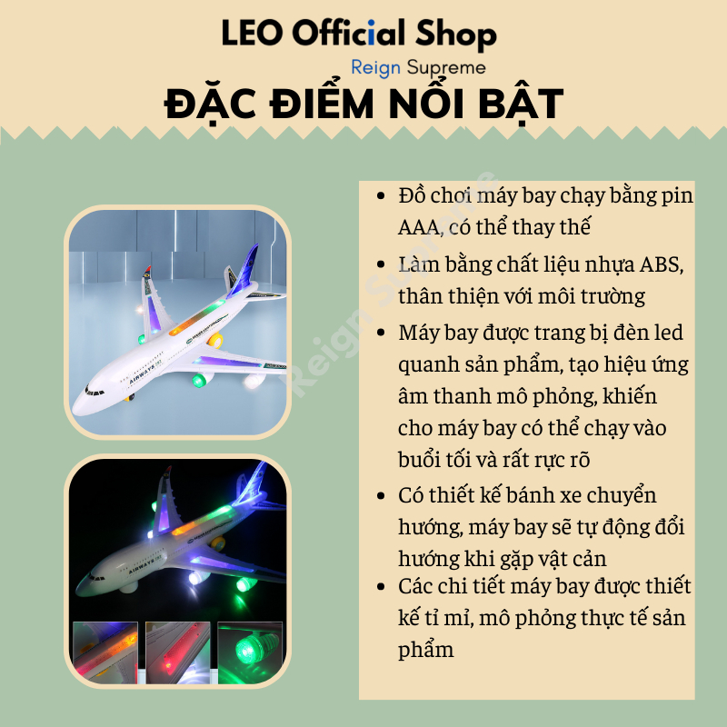 Máy bay mô hình đồ chơi phát nhạc giúp bé phát triển trí tuệ, đồ chơi máy bay mô hình dành cho trẻ em