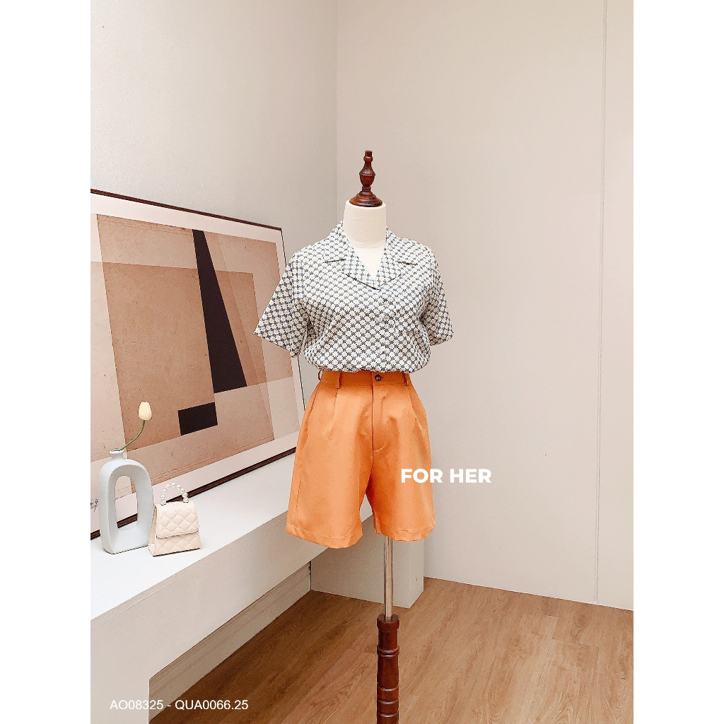 Quần short FOR HER cài nút QUA0066.2