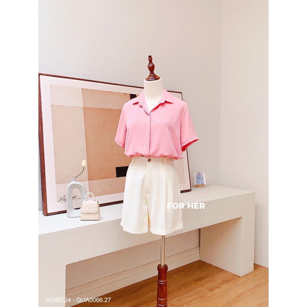 Quần short FOR HER cài nút QUA0066.2