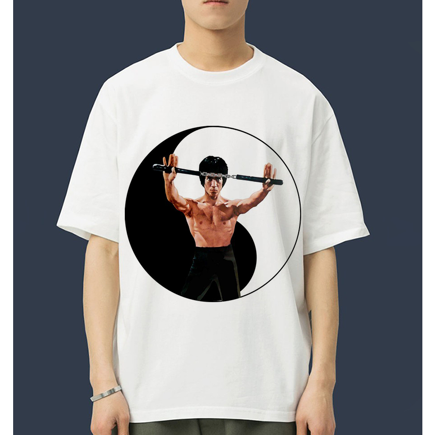 Áo Thun In Hình Lý Tiểu Long Bruce Lee Unisex Nam Nữ