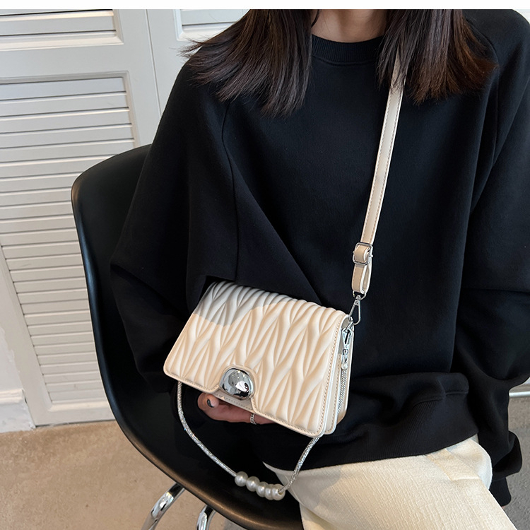 Túi đeo chéo, đeo vai xếp li nổi - Hàng loại 1 - HD254 23x14x8 cm