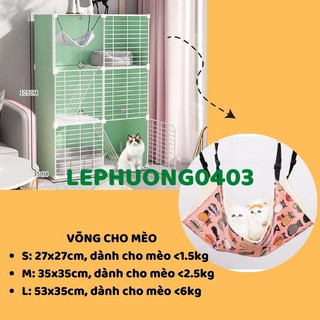 Võng cho mèo siêu dễ thương đa dạng nhiều màu sắc