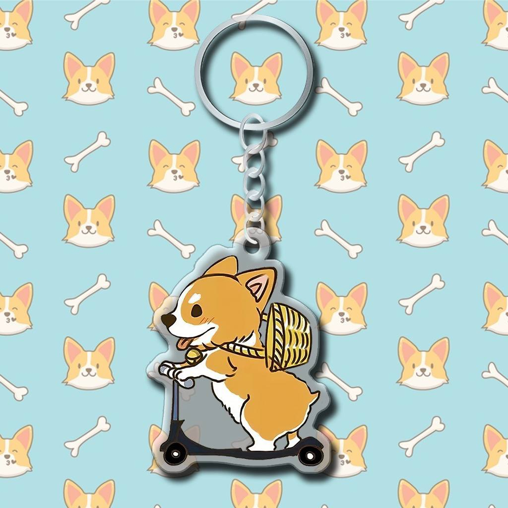 Móc khóa Thú Cưng Chó Corgi Cute Quà Tặng Cho Cặp Đôi Bạn Bè Gia Đình