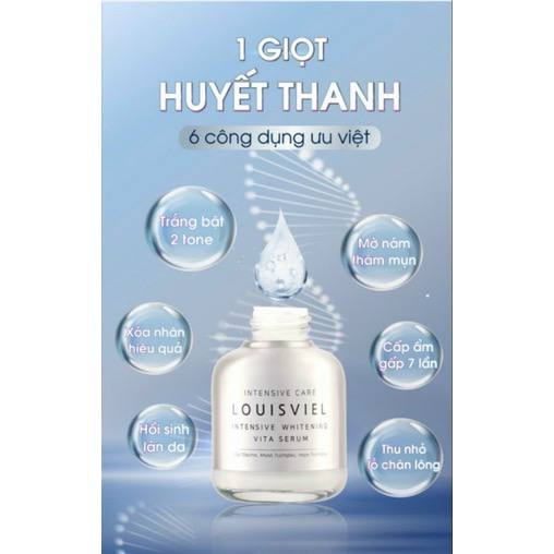 Huyết Thanh Dưỡng Trắng Xóa Tàn Nhang Mờ Thâm Nám Serum LouisViel 50ml