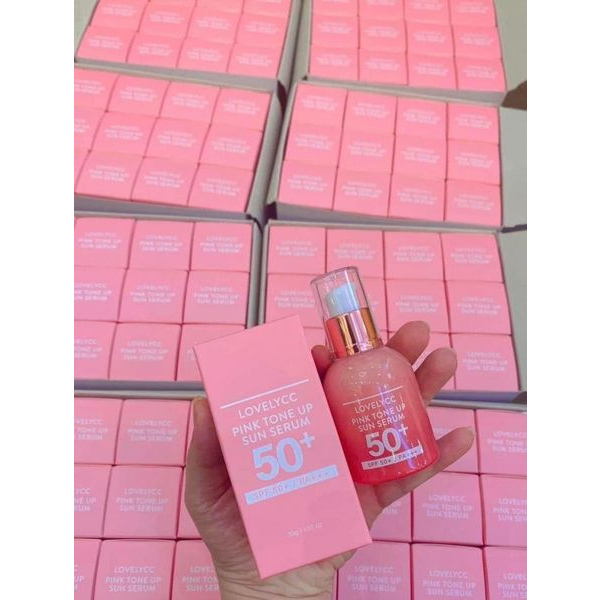 Mẫu Mới Tinh chất serum dưỡng trắng căng bóng nâng tone cellapy pink tone up ampoule