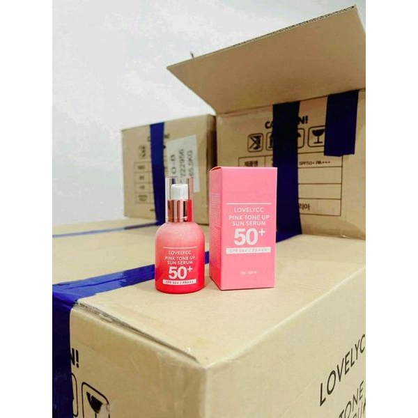 Mẫu Mới Tinh chất serum dưỡng trắng căng bóng nâng tone cellapy pink tone up ampoule