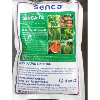 Phân bón Senca 12 ( gói 1kg , dưỡng trái chống rụng, thối, nứt)