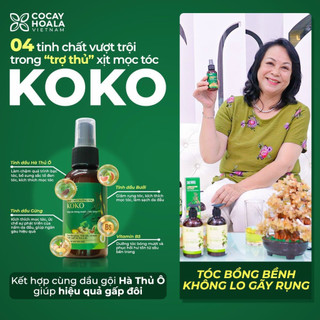 Tinh chất dưỡng tóc KOKO Cocayhoala - Ngăn rụng tóc - Kích thích mọc tóc - Giúp tóc mềm mượt - dung tích 100ml