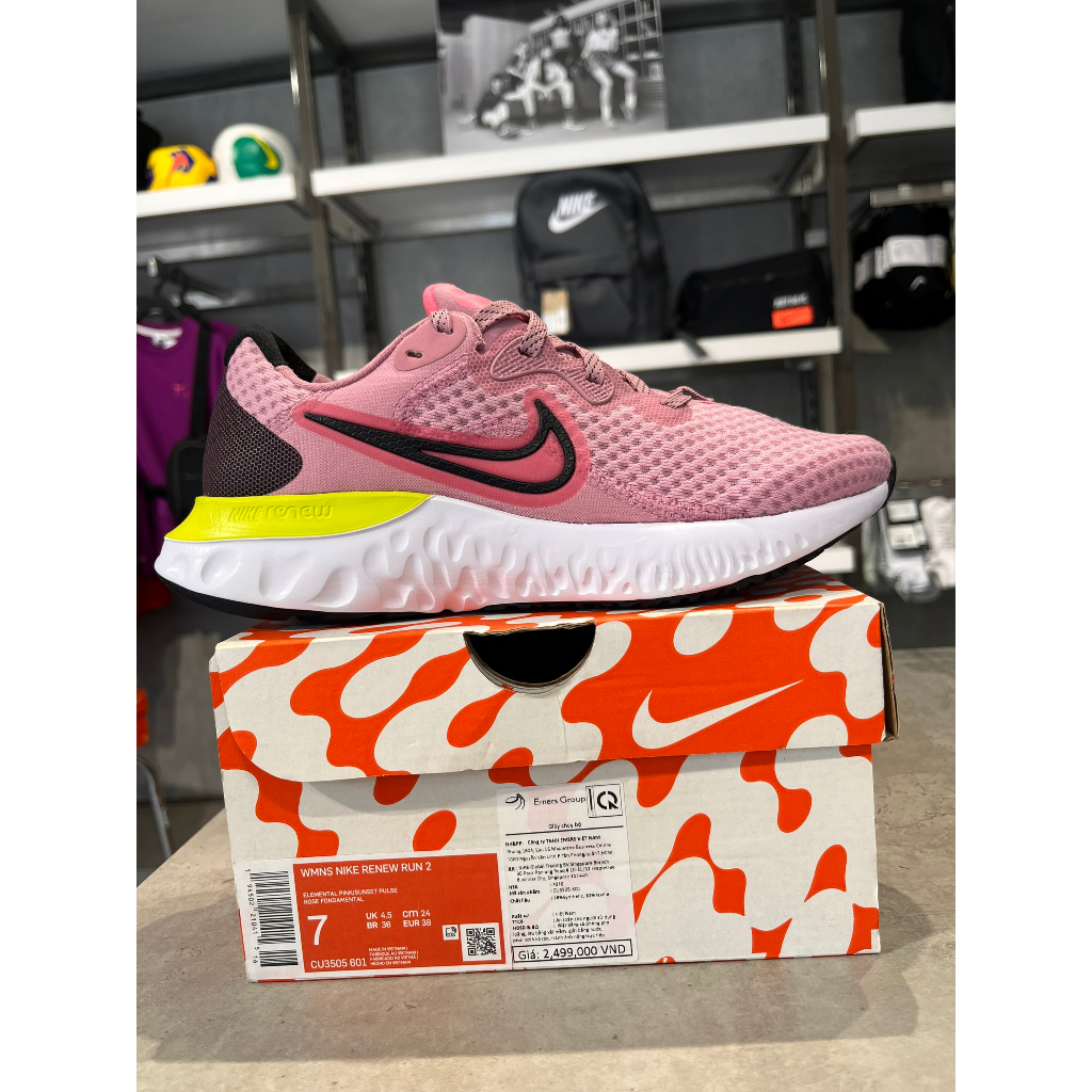 Giày Sneakers Nữ Nike Wmns Nike Renew Run 2 CU3505-601 màu hồng thời trang chính hãng