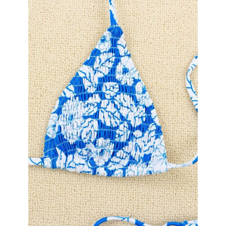 𝒫𝑒𝒶𝒸𝒽𝓎 𝒷𝒾𝓀𝒾𝓃𝒾 - Bộ bikini Thêu Smock Hoa trendy