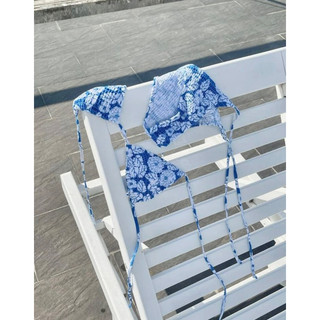 𝒫𝑒𝒶𝒸𝒽𝓎 𝒷𝒾𝓀𝒾𝓃𝒾 - Bộ bikini Thêu Smock Hoa trendy