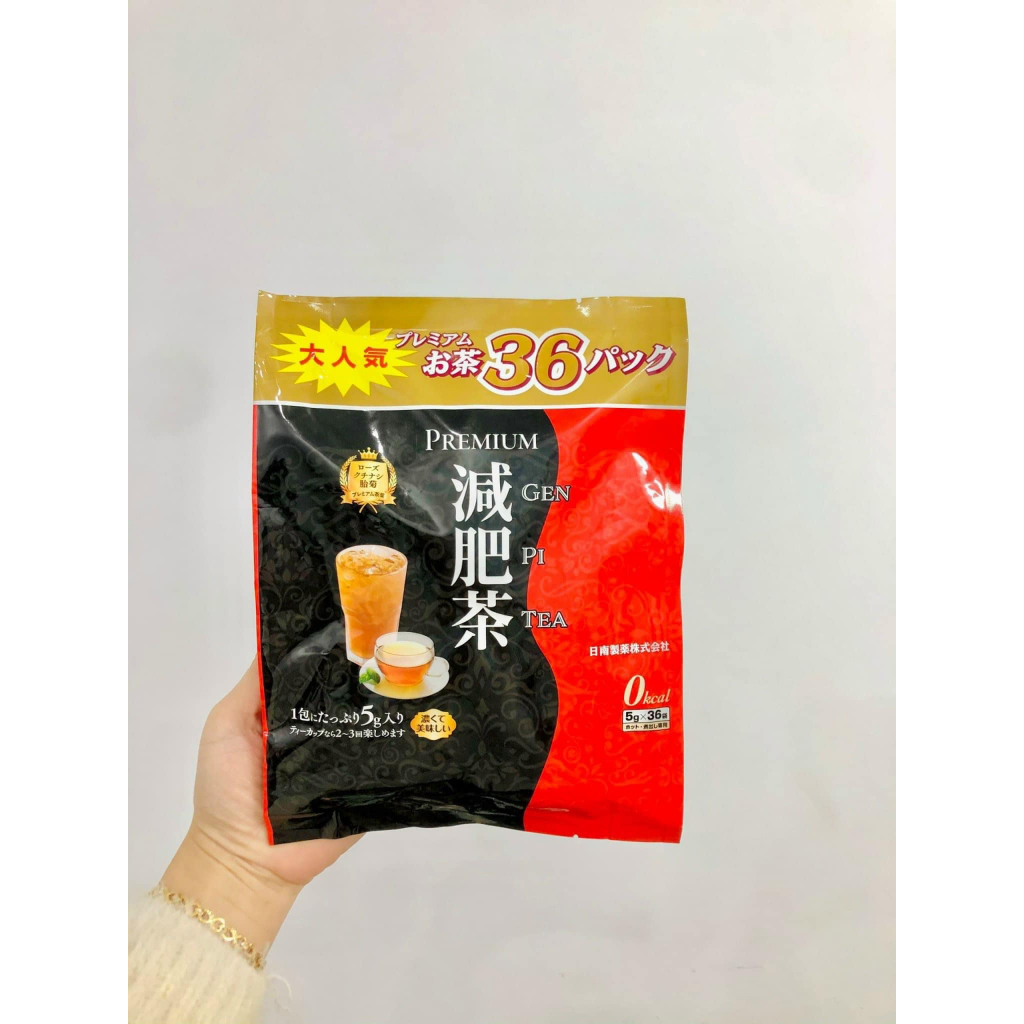 Trà Thải Độc Giảm Mỡ Hayari Premium Genpi Tea - 36 Gói