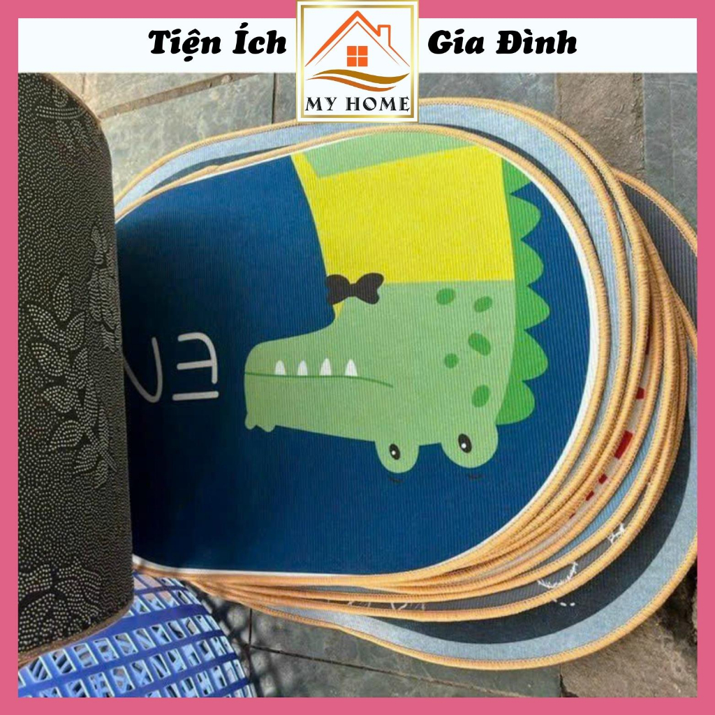 Thảm lau chân 3D, thảm chùi chân phòng khách họa tiết cực đẹp, kích thước 40x60cm
