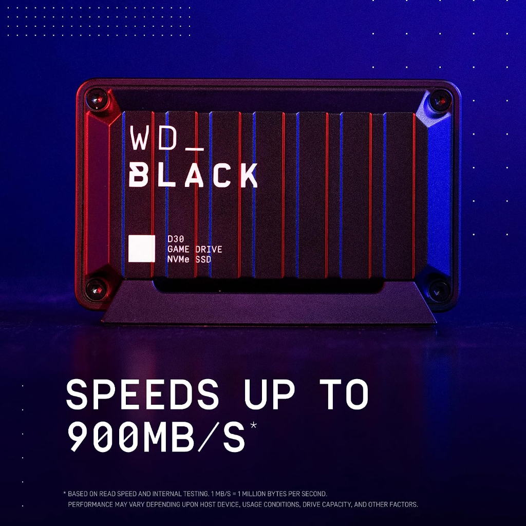 SSD di động WD black D30 1tb - tốc độ lên đến 900mb/s