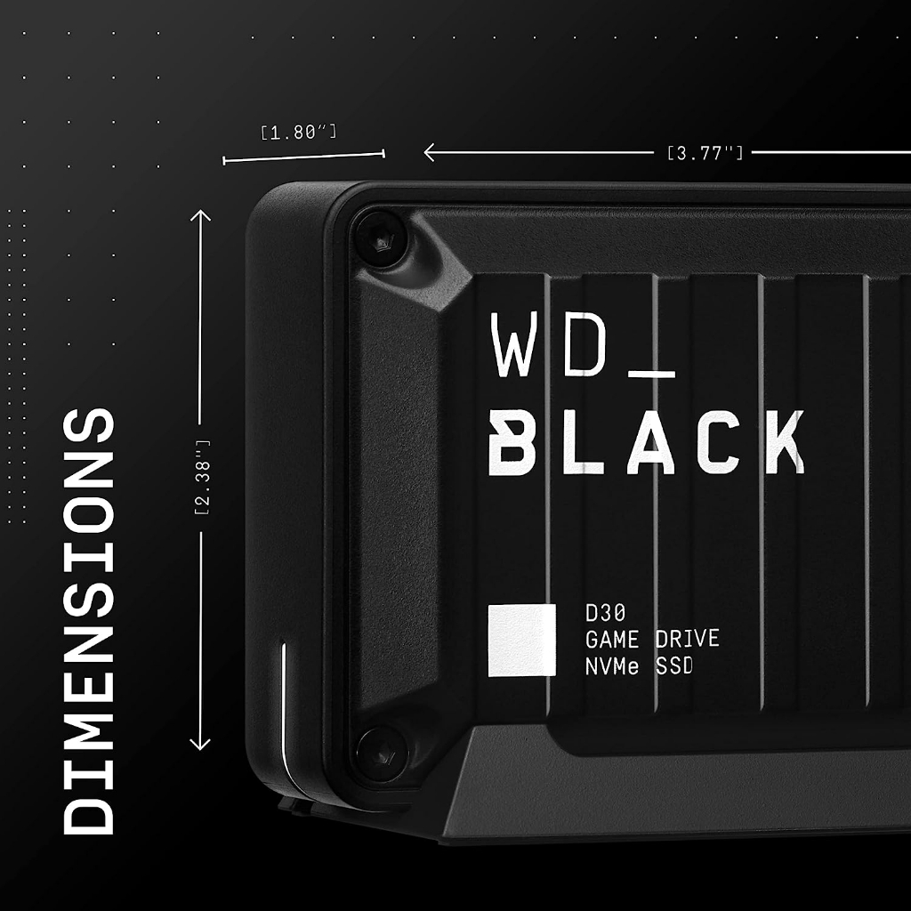 SSD di động WD black D30 1tb - tốc độ lên đến 900mb/s