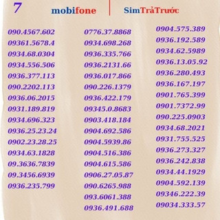 Sim 4G Mobifone trả trước gói cước C120 ưu đãi khủng, giá rẻ, số đẹp