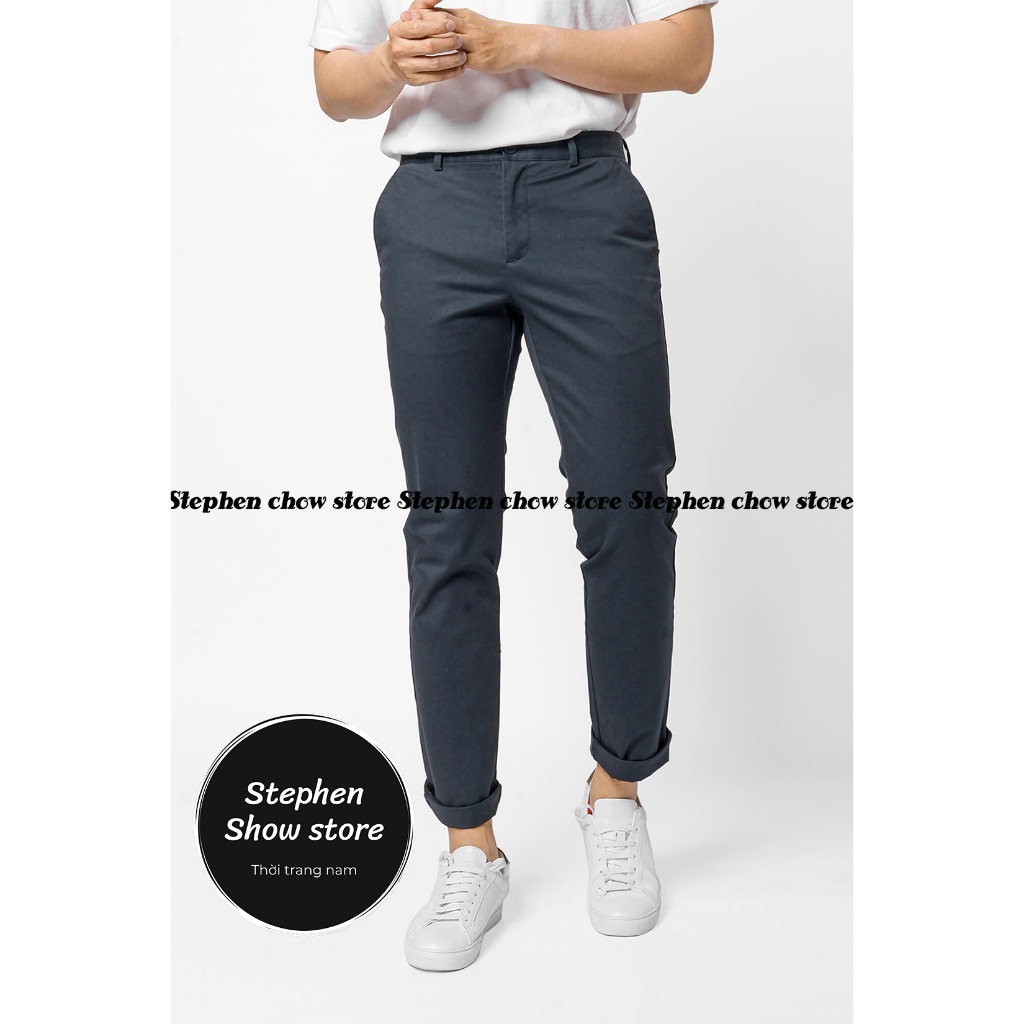 Quần Dài Kaki Nam Form Slim-Chất Vải Kaki Cotton Co Giãn TRẺ TRUNG năng động B40