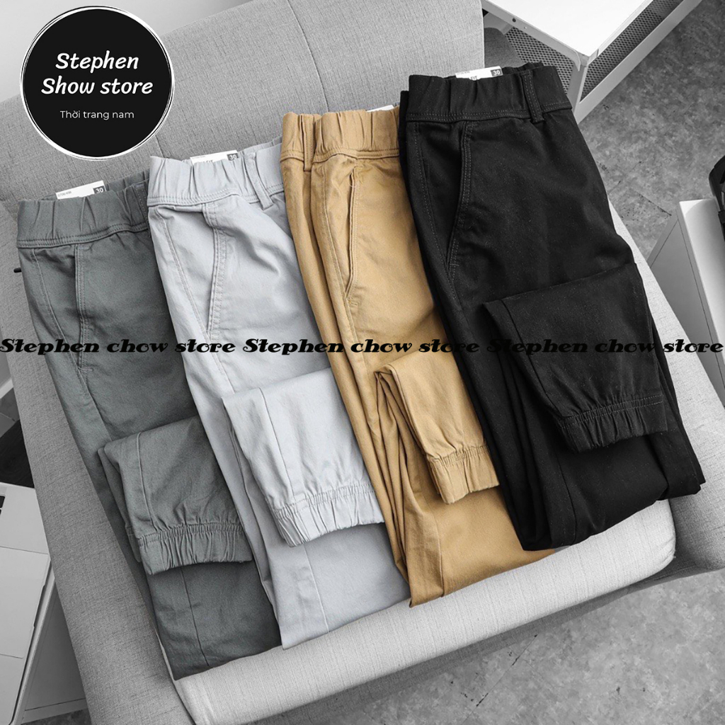 QUẦN JOGGER KAKI NAM CO DÃN CAO CẤP GIÁ SĨ HÀNG XUẤT KHẨU VẢI XỊN  JG0769