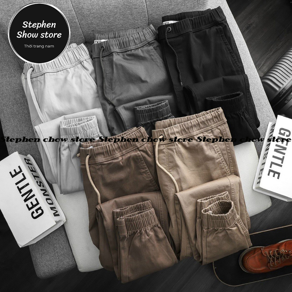 QUẦN JOGGER KAKI NAM CO DÃN CAO CẤP GIÁ SĨ HÀNG XUẤT KHẨU VẢI XỊN  JG0769