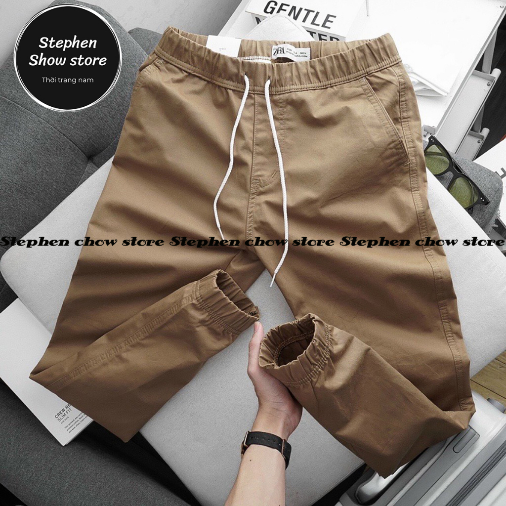QUẦN JOGGER KAKI NAM CO DÃN CAO CẤP GIÁ SĨ HÀNG XUẤT KHẨU VẢI XỊN  JG0769
