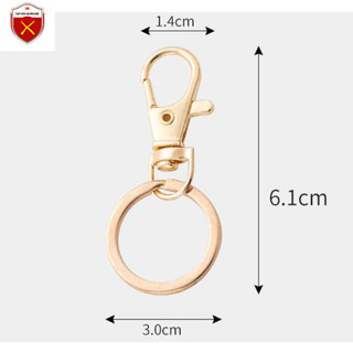 Móc khoá tôm hùm, khoá tôm hùm, khoen móc khoá loại 30mm, móc khoá không gỉ