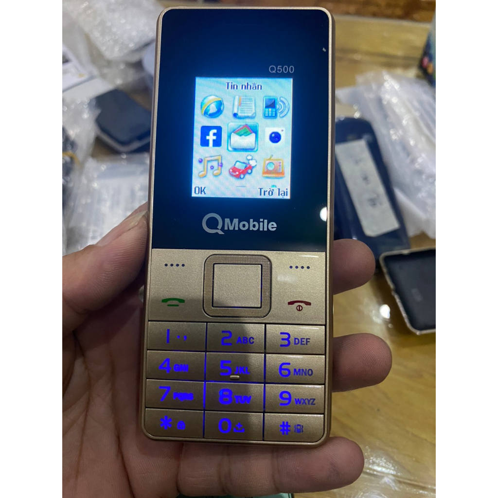 Điện thoại Q500 Qmobile, ,loa to,pin trâu,sóng khỏa-BH 12T