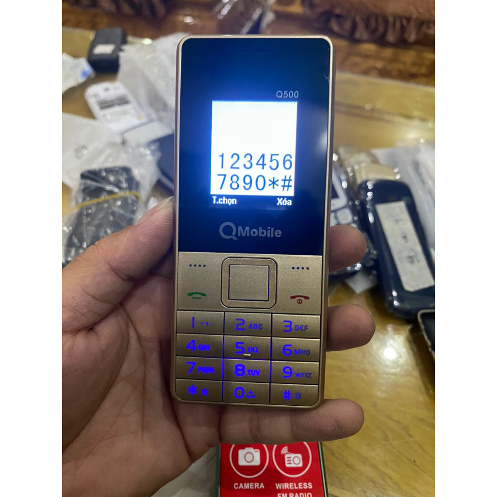 Điện thoại Q500 Qmobile, ,loa to,pin trâu,sóng khỏa-BH 12T