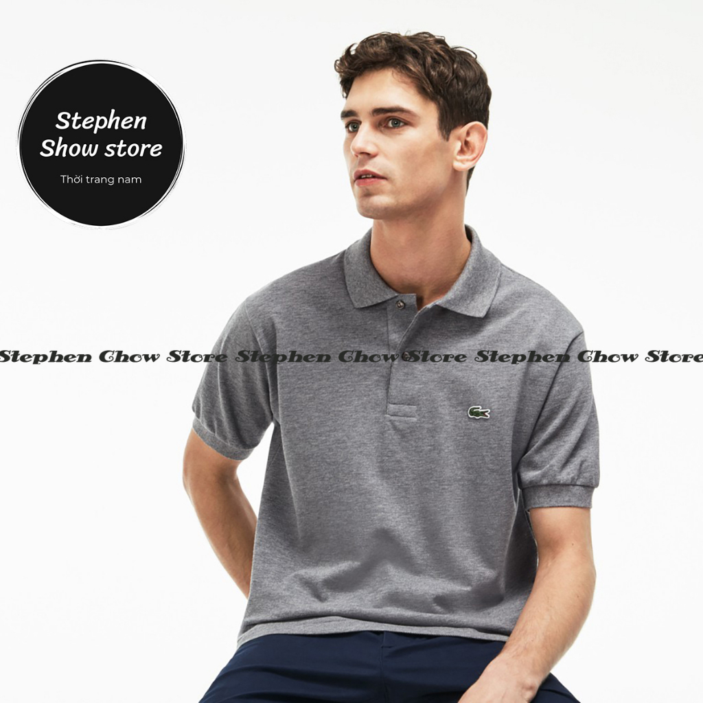 Áo Thun Nam Cá sấu cao cấp thiết kế cổ bẻ có LOGO thêu cá sấu size M đến 4xl B00752