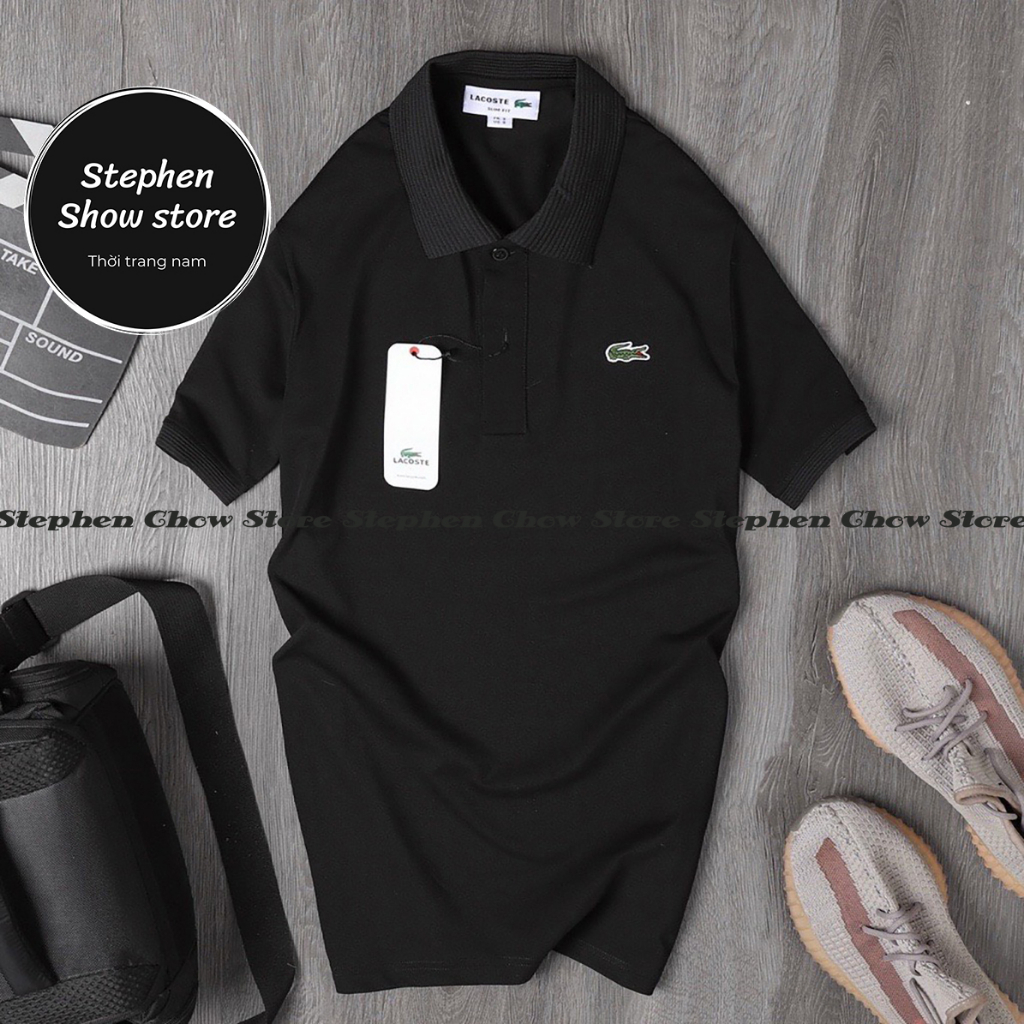 Áo Thun Nam Cá sấu cao cấp thiết kế cổ bẻ có LOGO thêu cá sấu size M đến 4xl B00752