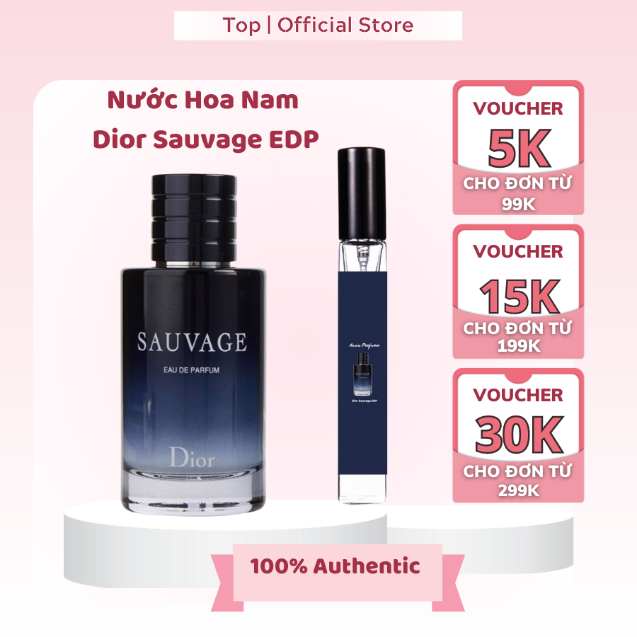 Nước hoa nước hoa nam Dior Sauvage EDP chiết 10ml Nước hoa chiết Sauvar EDP ngọt ngào nồng nàn thơm lâu