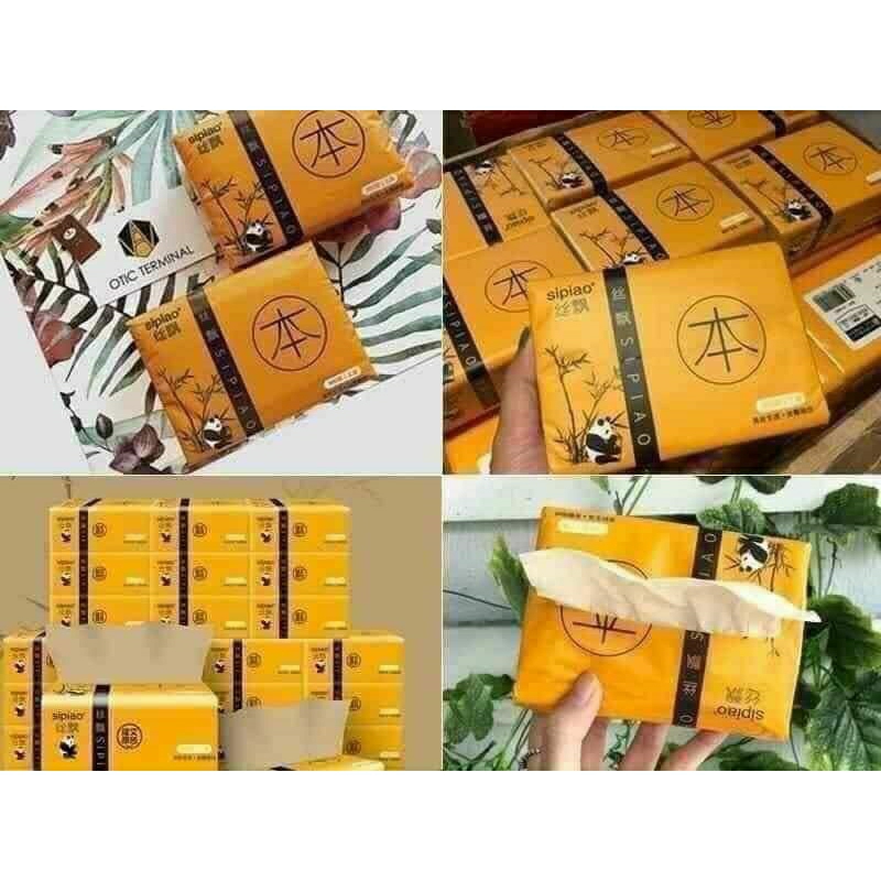 Giấy Ăn Gấu Trúc Siêu Dai Sipiao 300 tờ