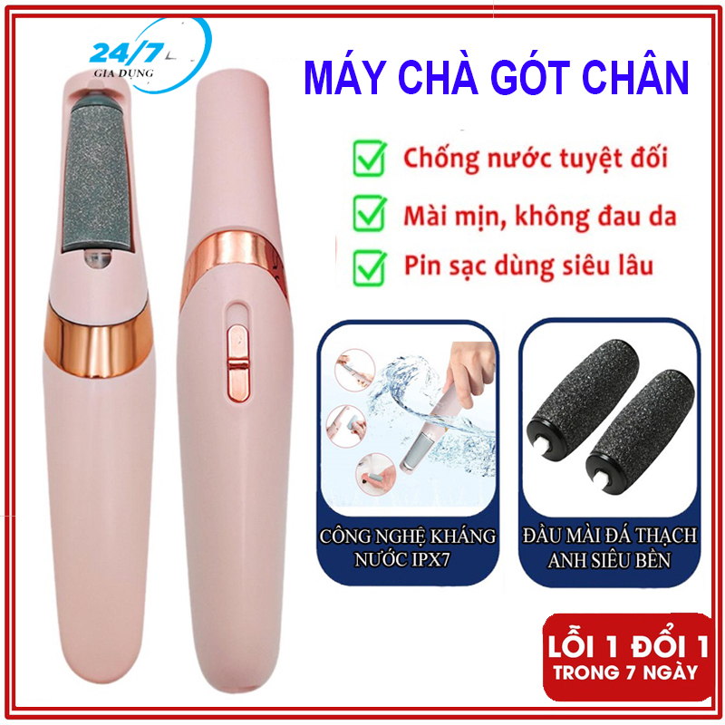 Máy chà Gót Chân Tròn Mới 2022 loại bỏ da chết và vết chai cho tiệm Nail - 2 đầu mài, ĐTCA