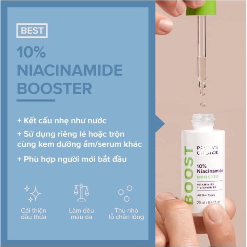 Tinh chất làm se lỗ chân lông và săn chắc da Paula's Choice 10% Niacinamide Booster 20ml