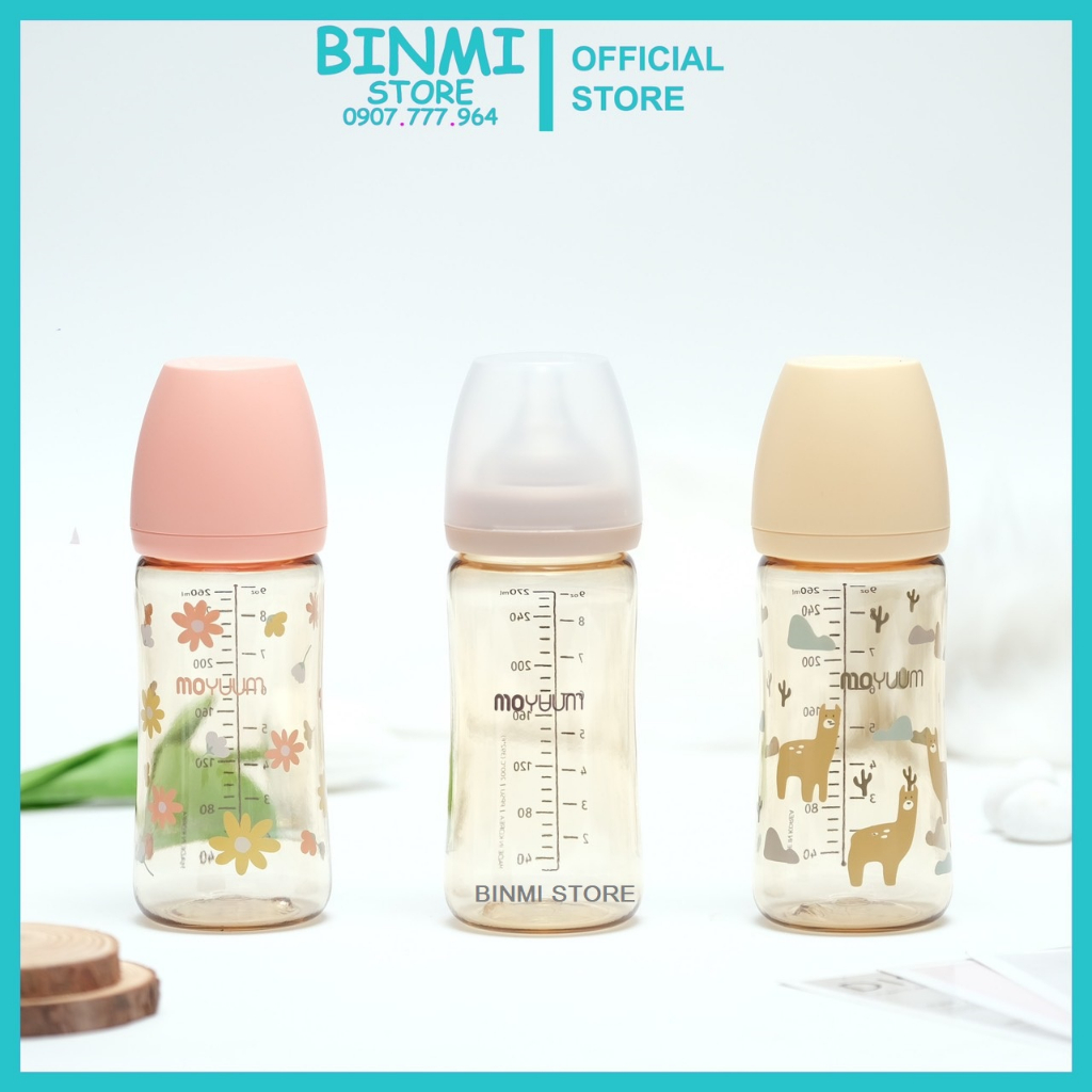 Bình Sữa Moyuum Vàng 170ml/ 270ml Hàn Quốc