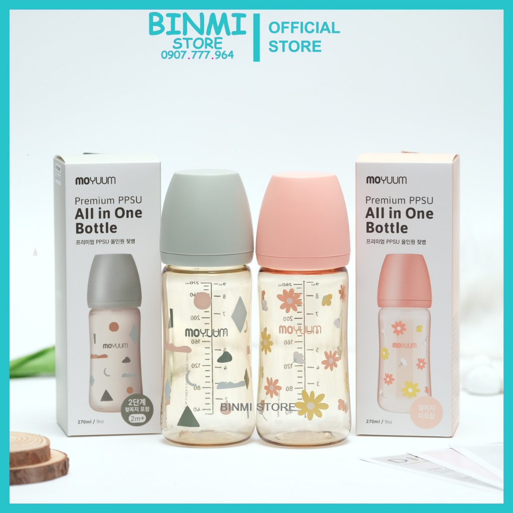 Bình Sữa Moyuum Vàng 170ml/ 270ml Hàn Quốc