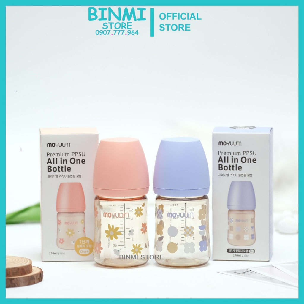Bình Sữa Moyuum Vàng 170ml/ 270ml Hàn Quốc