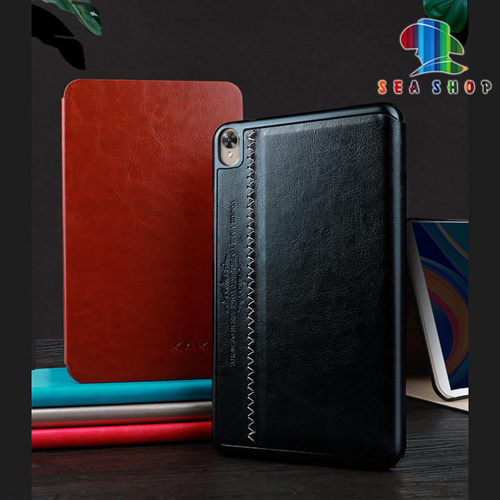 Bao da Samsung Tab A7 10.4 inch SM-T500 T505 hiệu Kaku - có chức năng chống điện thoại xem phim - Thiết kế cổ điển