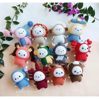 Gấu bông cung hoàng đạo handmade len