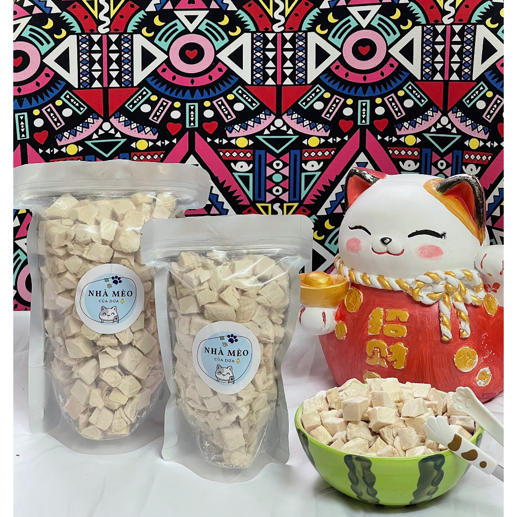 500g Ức Gà Viên Sấy Khô Thơm Ngon Cho Chó Mèo