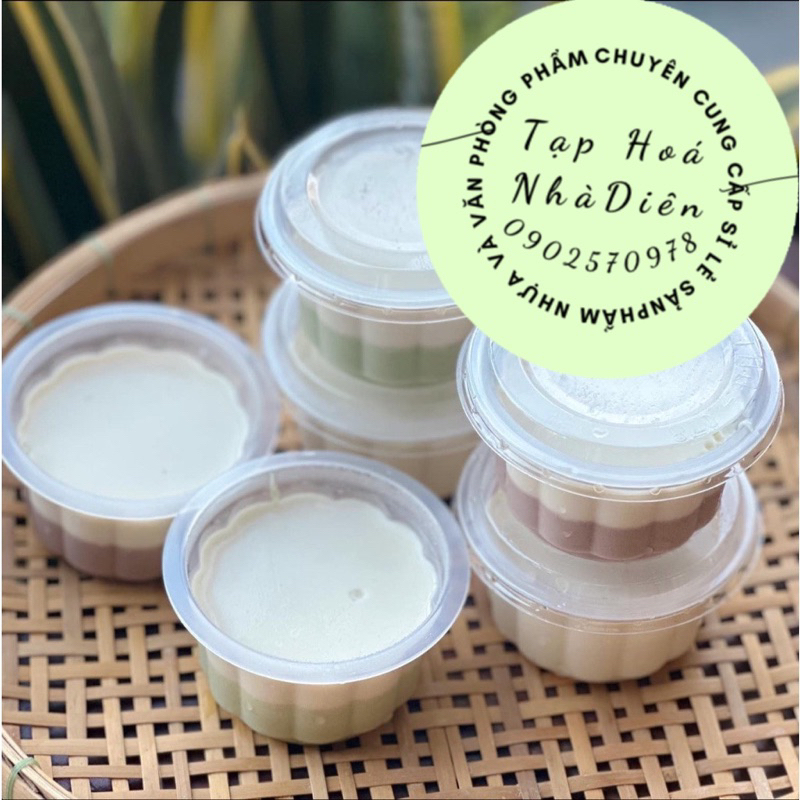 Ly bông mai 110ml( combo 100ly kèm nắp)