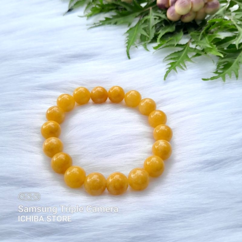Vòng tay chuỗi hạt N g ọ c Hoàng Long 10mm